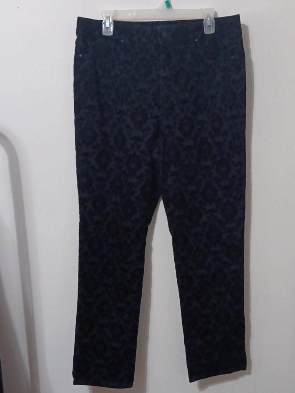 Charter Club Dark Patterned Women's Dress Pants 18" Waist 30" Inseam
